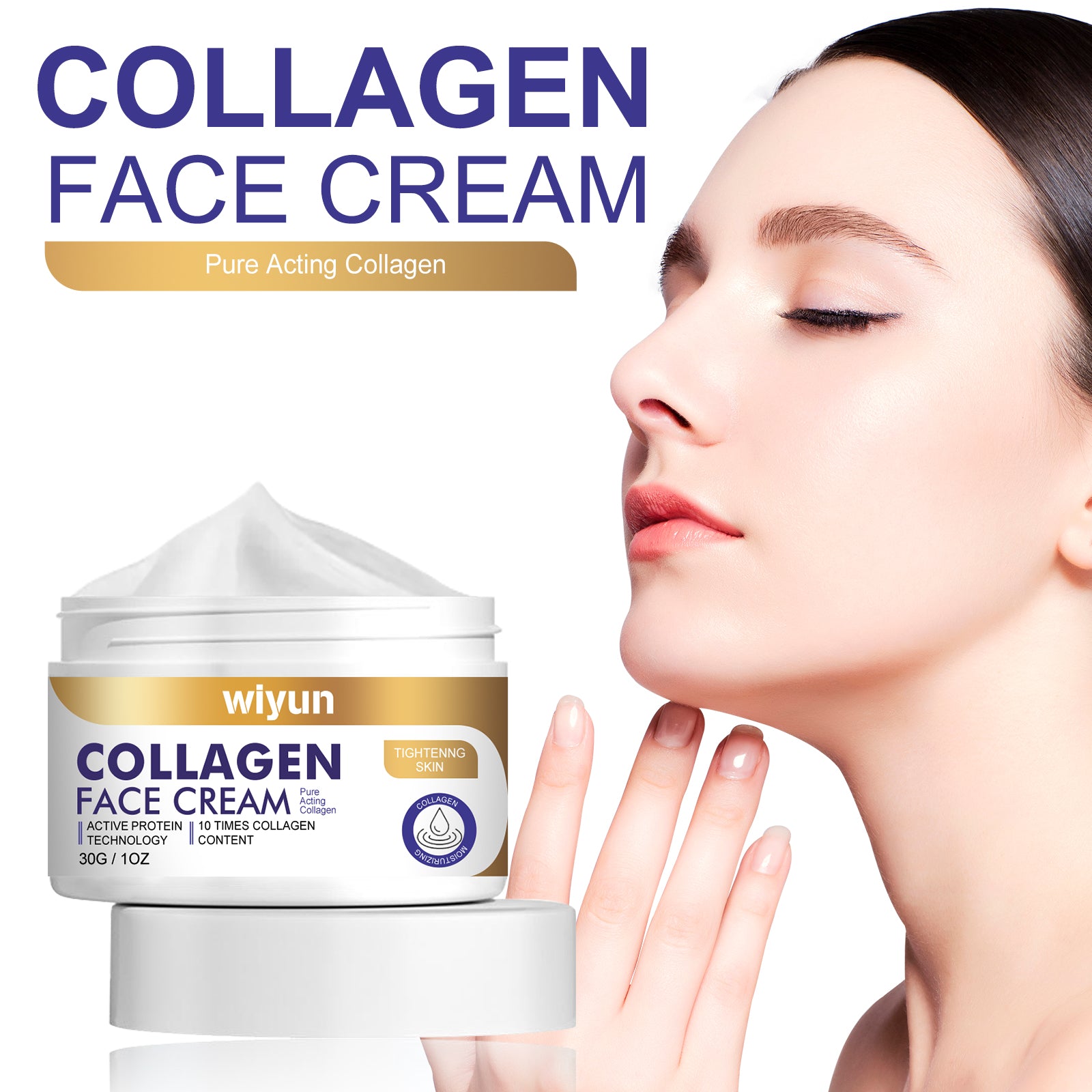 WIYUN Collagen Face Cream, Moisturizing & Firming Skin Collagen Brightening & Curing Skin Cream Health & Beauty Health Eprolo https://www.cyberehub.com