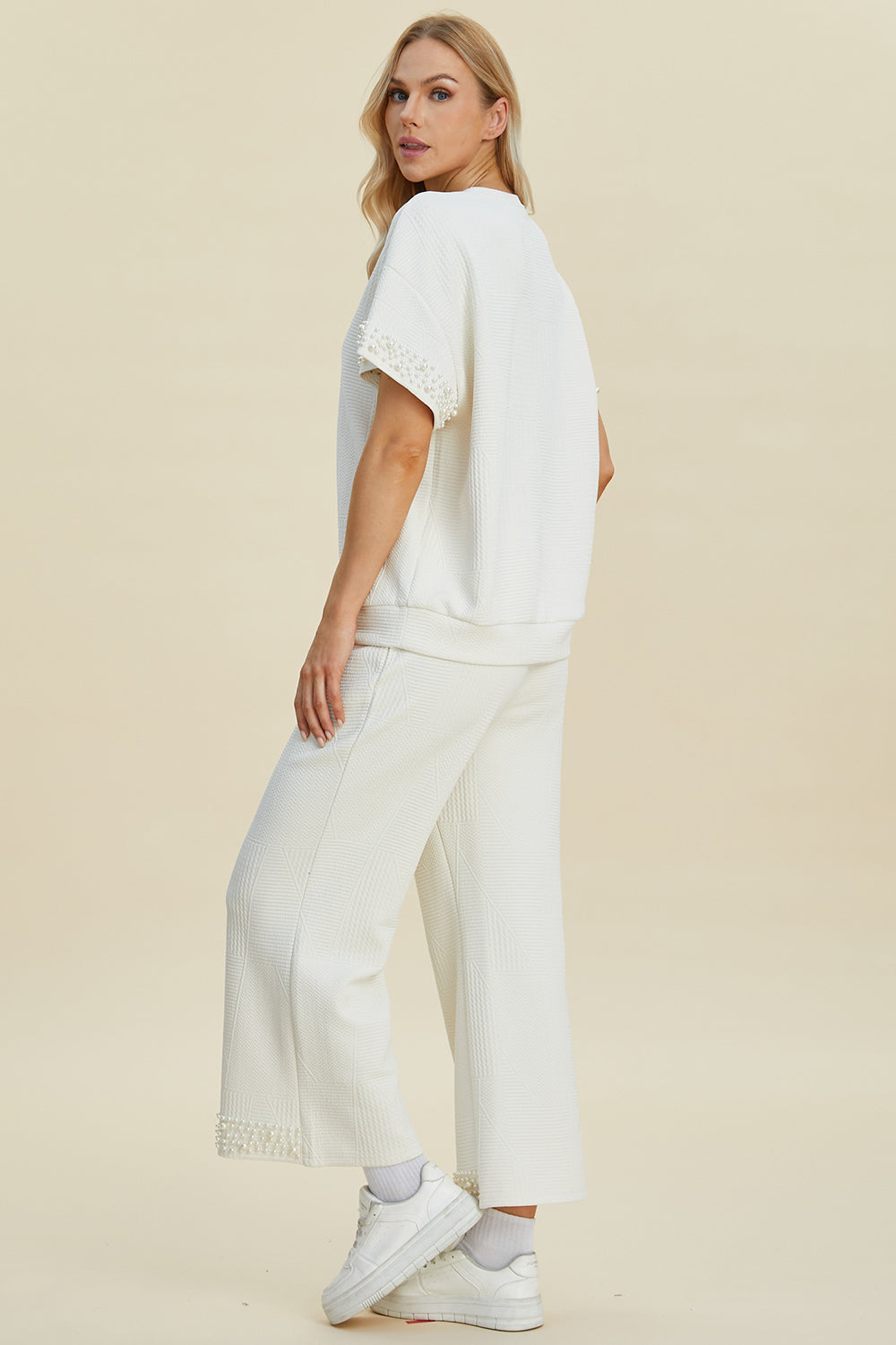 Double Take Full Size Pearl Detail Round Neck Top and Pants Set Tops/Jackets/Sweaters Clothing Tops Double Take Ship from USA TikTok Trendsi USPS Walmart Trendsi https://www.cyberehub.com