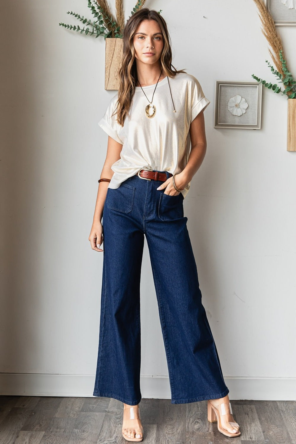 Mittoshop High Waist Wide Leg Jeans Bottoms Bottoms Clothing Mittoshop Ship from USA Women Trendsi https://www.cyberehub.com