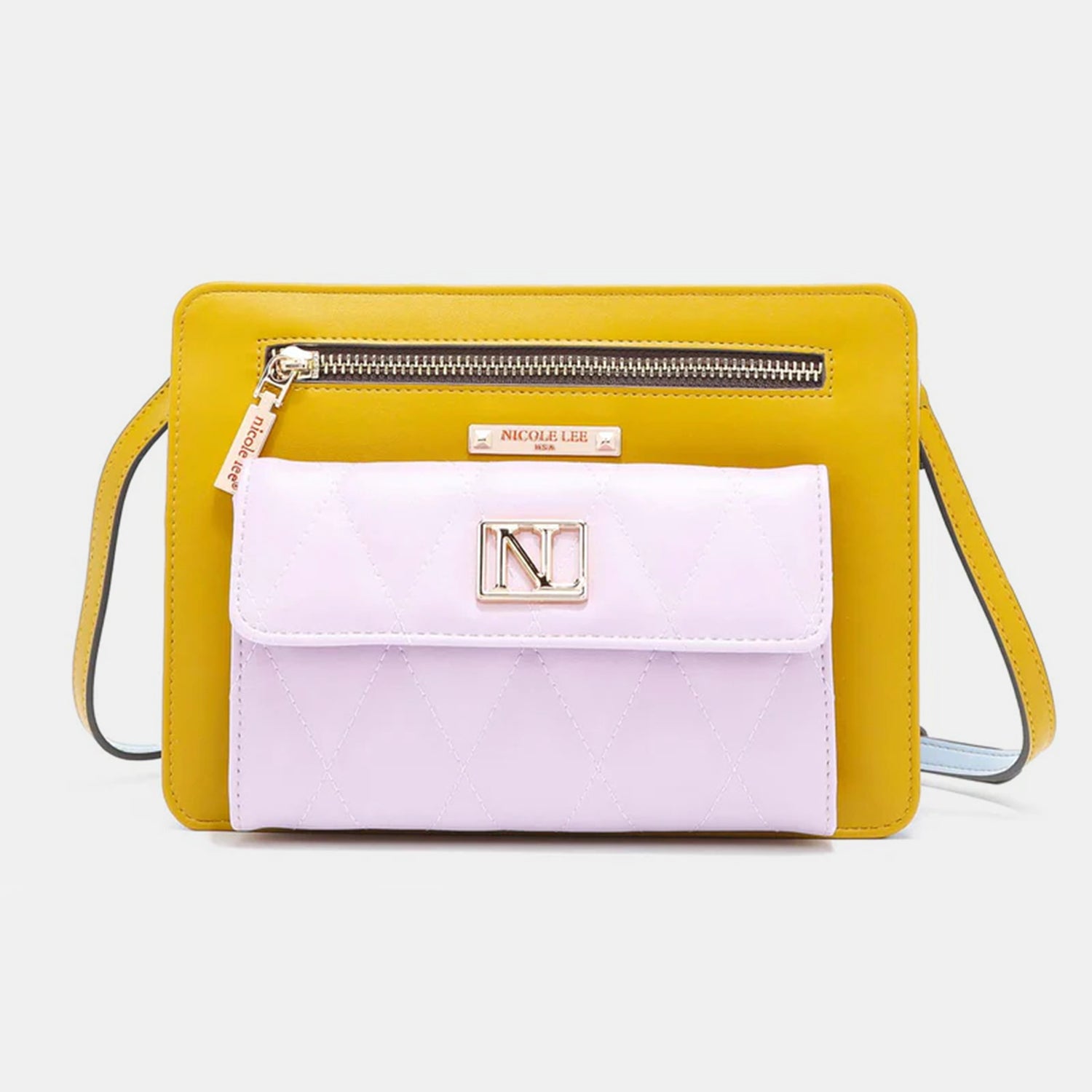 Nicole Lee USA Color Block Crossbody Bag Yellow One Size Nicole Lee USA Ship from USA TikTok USA Trendsi https://www.cyberehub.com