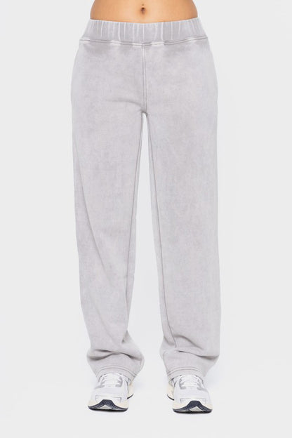 Mono B Elastic Waist Fleece Pants with Pockets Light Gray Apparel Featured MONO B Ship from USA Tiktok Trendsi USA USPS Walmart Trendsi https://www.cyberehub.com