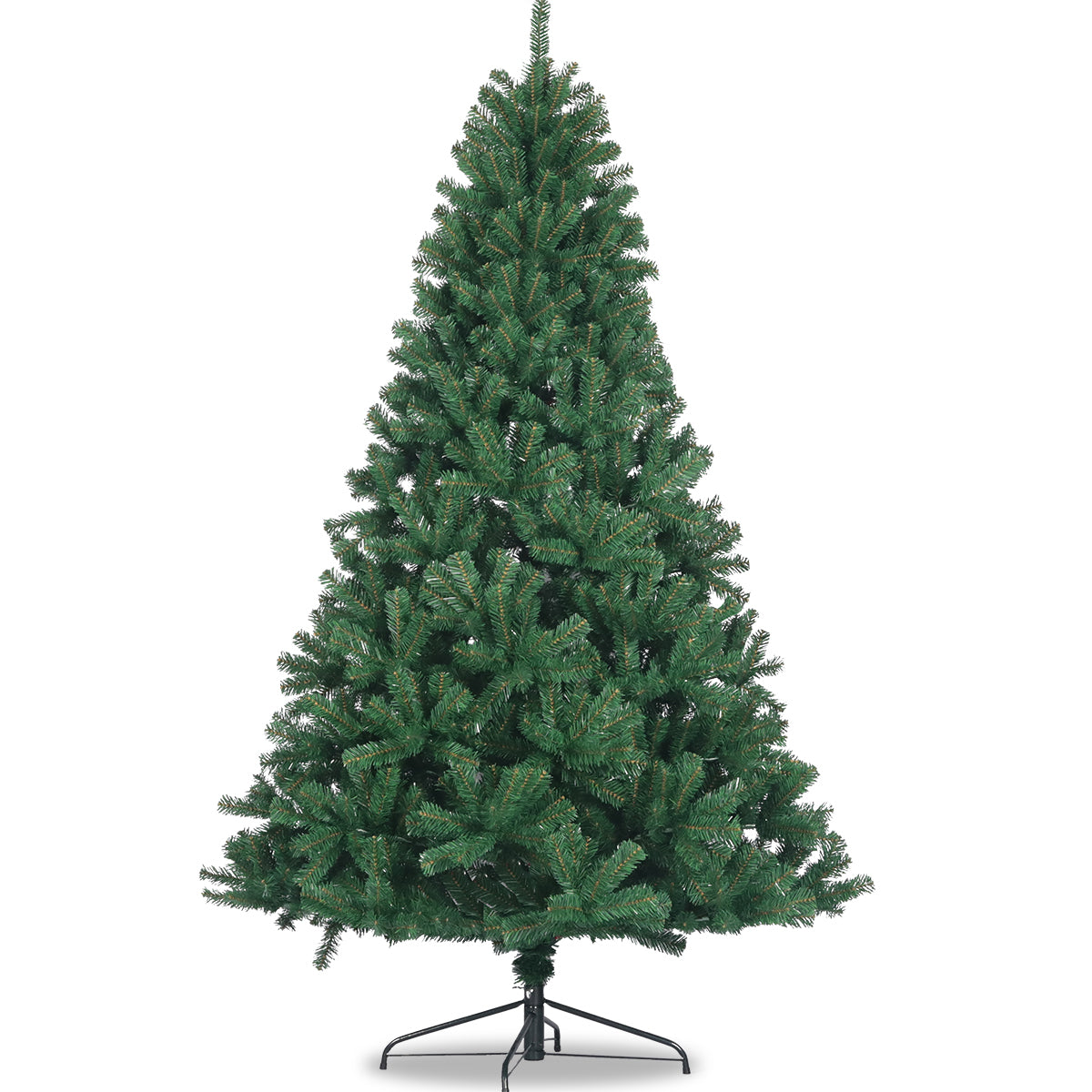 Artificial Christmas Tree Full Natural Spruce PVC Fir Tree 7.5ft Foldable Metal Stand Unlit Green Furniture Giga Giga https://www.cyberehub.com