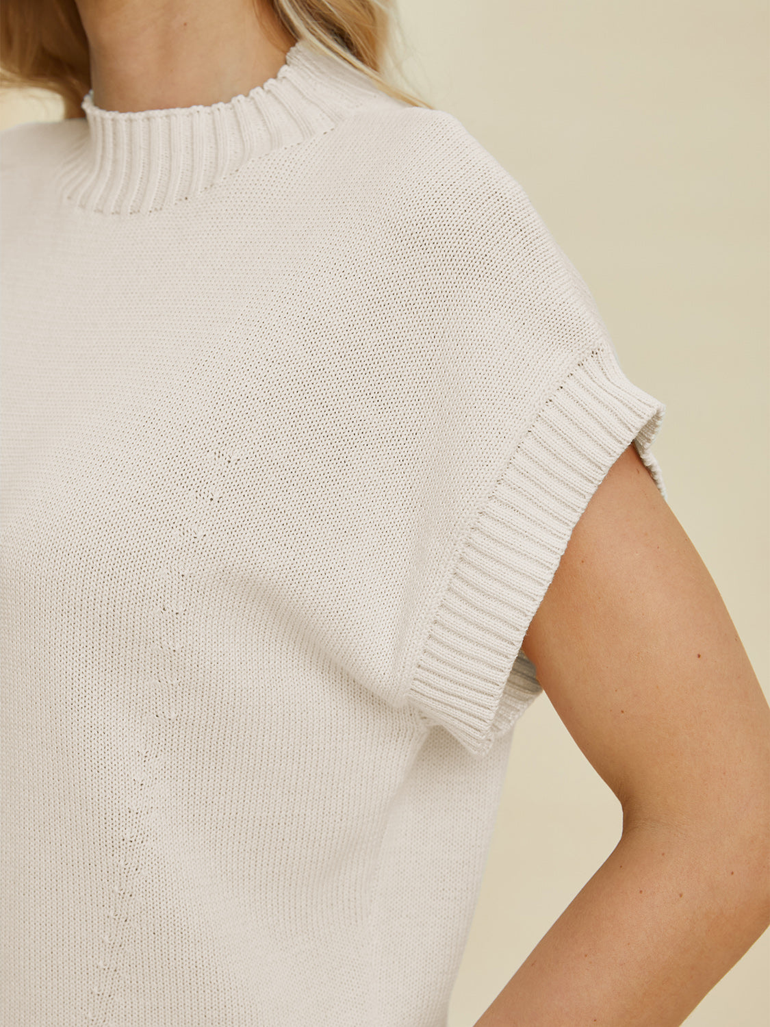 Double Take Full Size Mock Neck Short Sleeve Sweater Shirt Apparel Clothing Tops Double Take Ship from USA Shirts USA Women Trendsi https://www.cyberehub.com