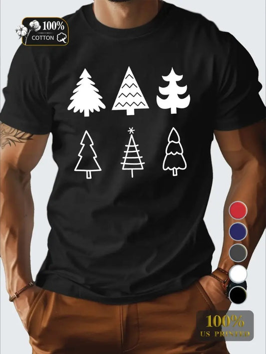 Christmas Tree Men's Tshirt Comfort Fit Apparel/Shirt/Graphic Shirt SNULLO https://www.cyberehub.com
