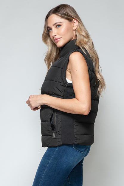 Snobbish Zip Up Turtleneck Vest with Pockets Shirt Apparel Clothing Tops price-change-job-active Ship from USA Shirts Snobbish USA Women Trendsi https://www.cyberehub.com