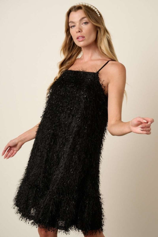 Mittoshop Feather Ruffle Hem Mini Cami Dress Black Apparel/Dress Dress Mittoshop Ship from USA TikTok Trendsi USPS Walmart Walmart Apparel Trendsi https://www.cyberehub.com