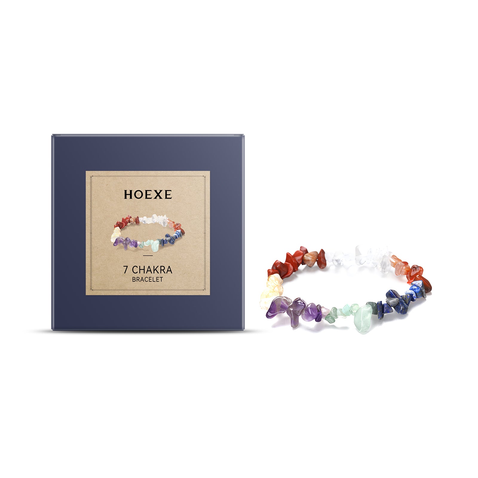Seven-Color Bracelet Seven-Color Simple Jewelry Stone Bead Wheel Yoga Beaded Bracelet default title HOEXE eprolo https://www.cyberehub.com