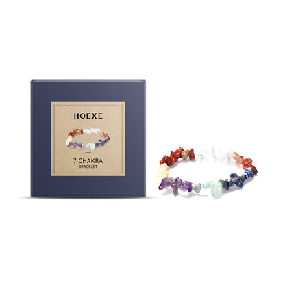 Seven-Color Bracelet Seven-Color Simple Jewelry Stone Bead Wheel Yoga Beaded Bracelet default title HOEXE eprolo https://www.cyberehub.com