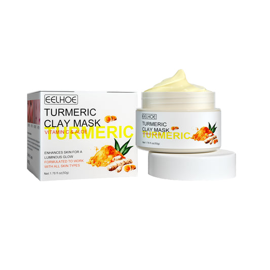 Turmeric Clay Mask, Facial Acne-Clearing Q10 Deeply Cleanses, Hydrates, Brightens And Shrinks Pores default title Health Eprolo https://www.cyberehub.com