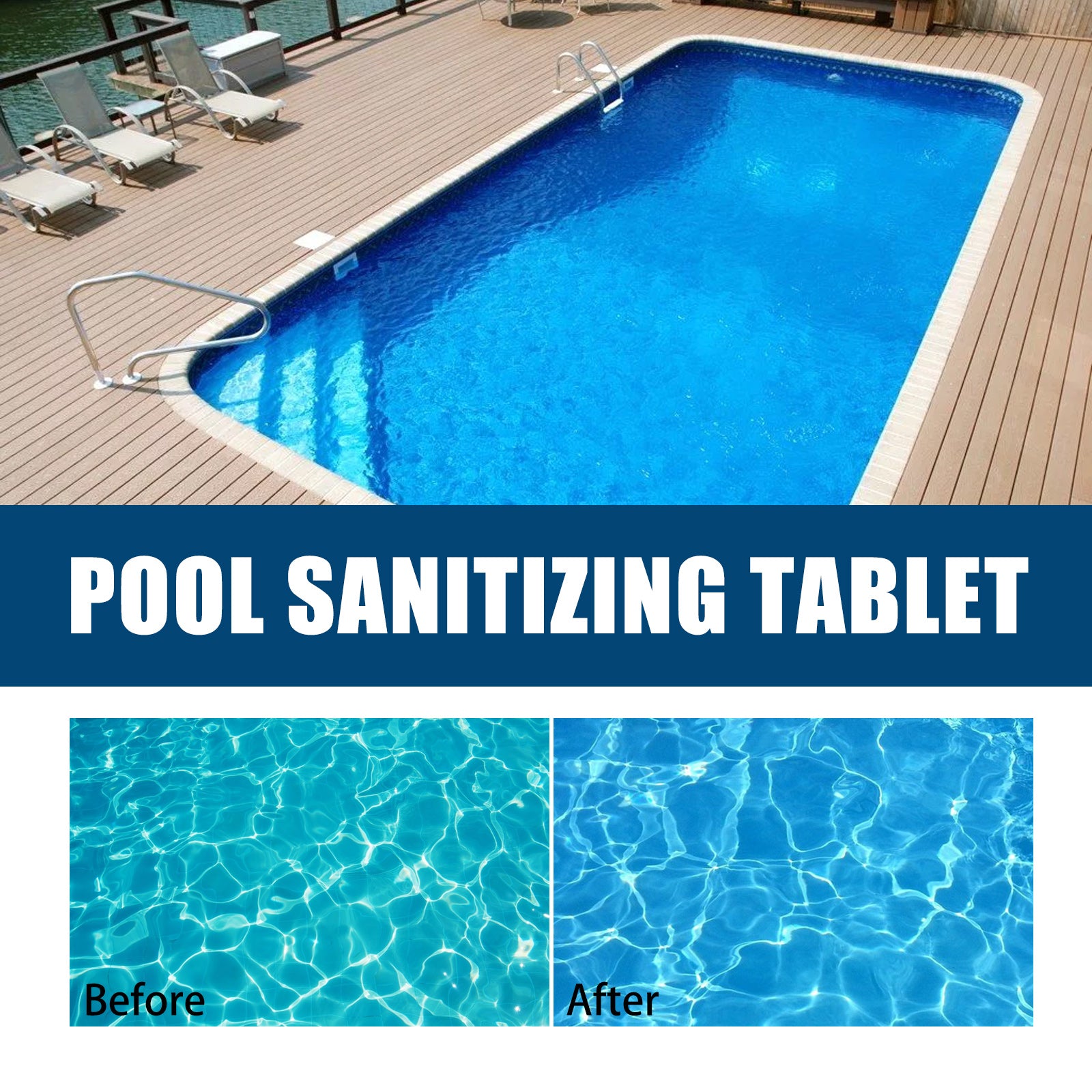 Pool Chlorinated Tablet, Water Quality Cleaning, Odor Removal Instant Multi-Functional Effervescent Tablet Health Eprolo https://www.cyberehub.com