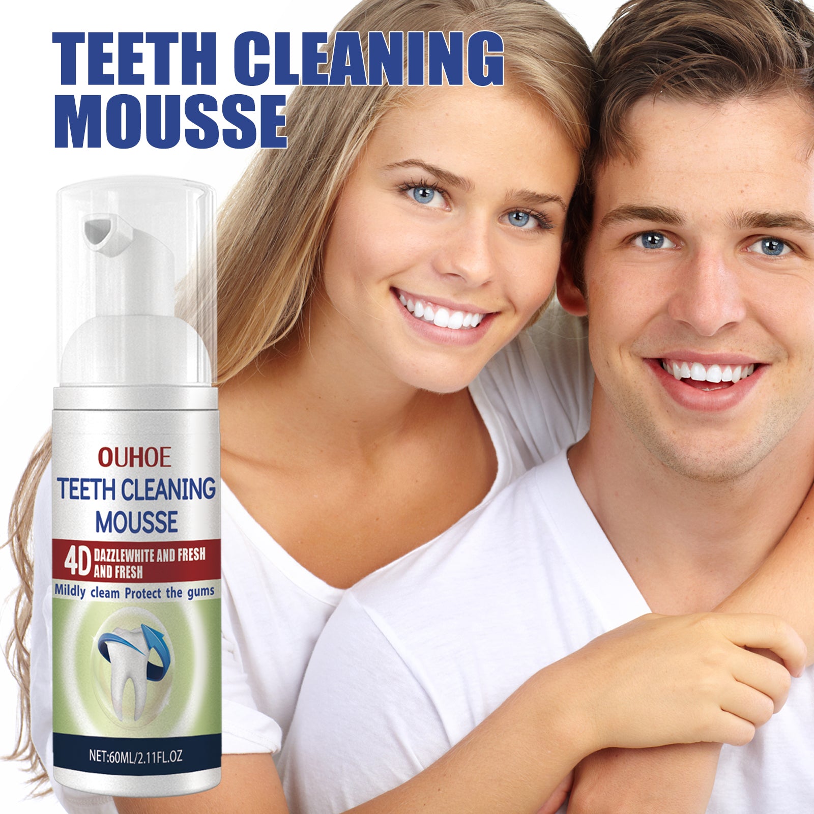 Tooth Cleaning Mousse, Mouth Clean Fresh Bright White Anti-decay Foam Toothpaste Health Eprolo https://www.cyberehub.com