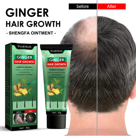Ginger Hair Growth Ointment, Moisturize And Thicken Hair, Repair Damaged Hair And Prevent Hair Loss Hair Care Cream default title Health Eprolo https://www.cyberehub.com