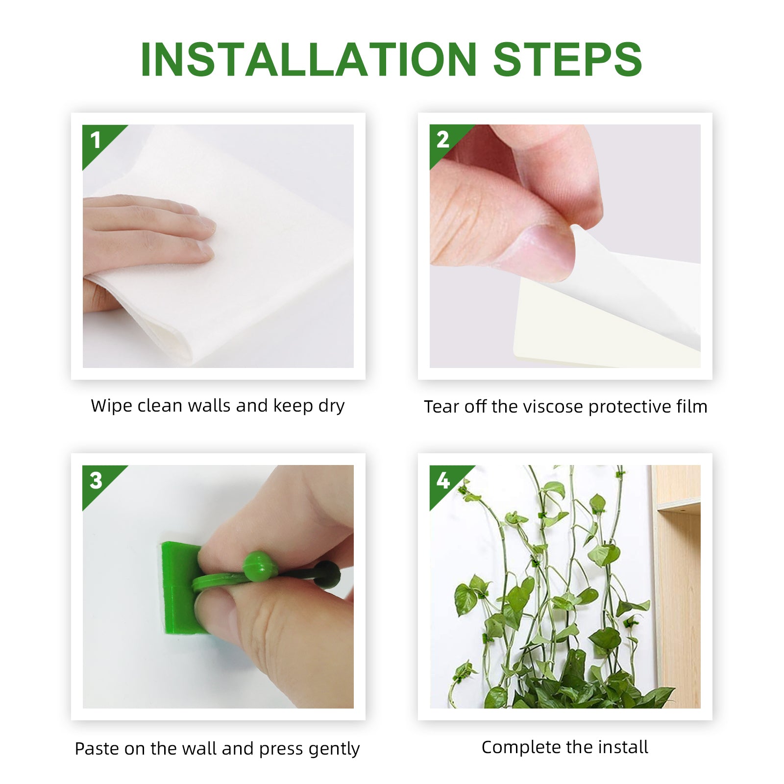 Plant Climbing Wall Holder, Household Vine Plant Wall Climbing Self-adhesive Retainer Health Eprolo https://www.cyberehub.com