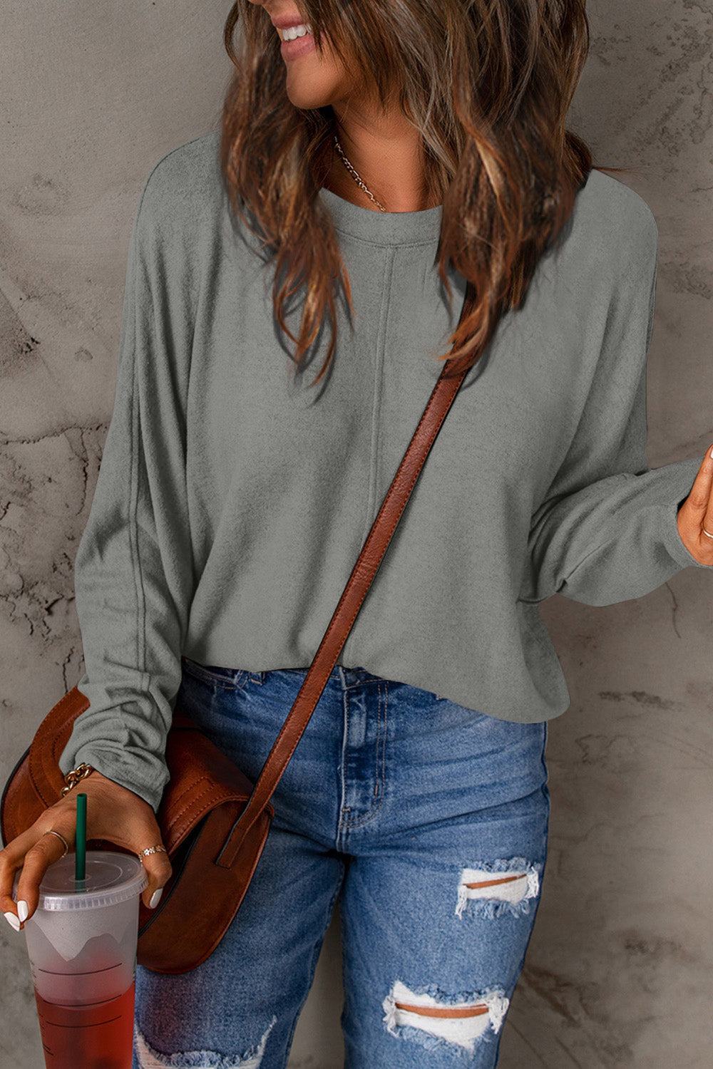 Double Take Full Size Round Neck Long Sleeve T-Shirt Heather Gray Apparel/Tops Double Take Outlets 2.20-3.30 Ship from USA TikTok Tops Trendsi USPS Walmart Walmart Apparel Trendsi https://www.cyberehub.com