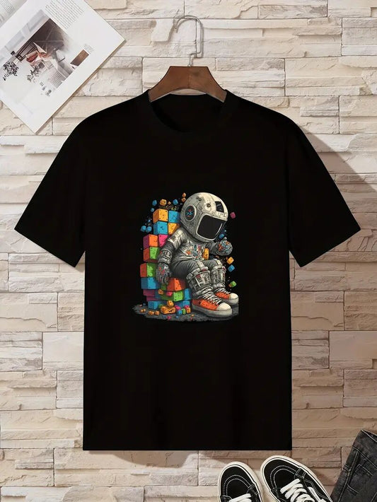 Men's Printed Short-sleeved T-shirt Apparel/Shirt/Graphic Shirt SNULLO https://www.cyberehub.com