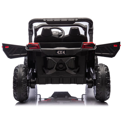 24V Two-Seater Kids Ride On UTV W/Parents Remote Control,Four-Wheel Suspension,Slow Start,Large wheel design,Anti-collision bar,Storage space,Music,USB,Bluetooth,Volume control,LED lights for Kids 3+. Giga Kids Toys Giga https://www.cyberehub.com