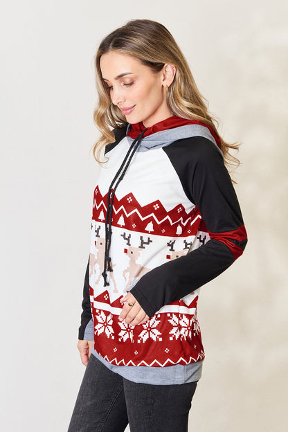 Double Take Full Size Christmas Drawstring Long Sleeve Hoodie Apparel/Tops Doorbusters Double Take Ship from USA TikTok Tops Trendsi USPS Walmart Walmart Apparel Trendsi https://www.cyberehub.com