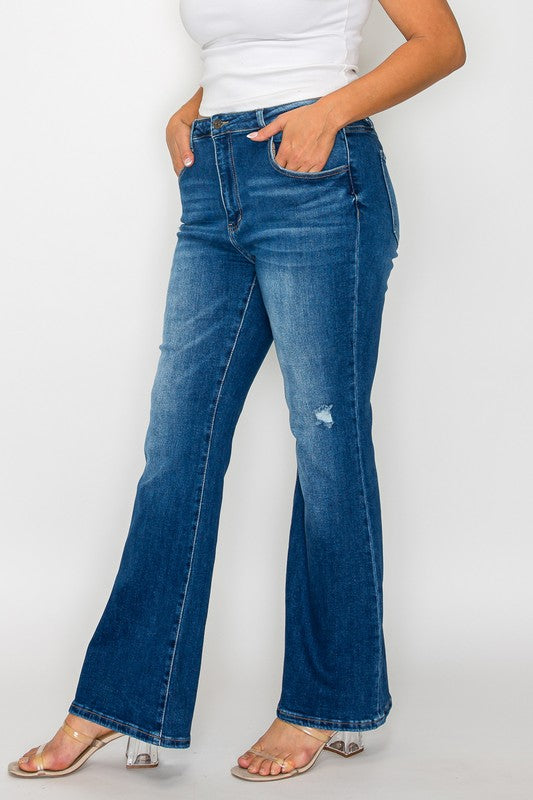 bytos Full Size High Rise Bootcut Jeans with Pockets Apparel Apparel bytos Ship from USA TikTok Trendsi Trendsi https://www.cyberehub.com