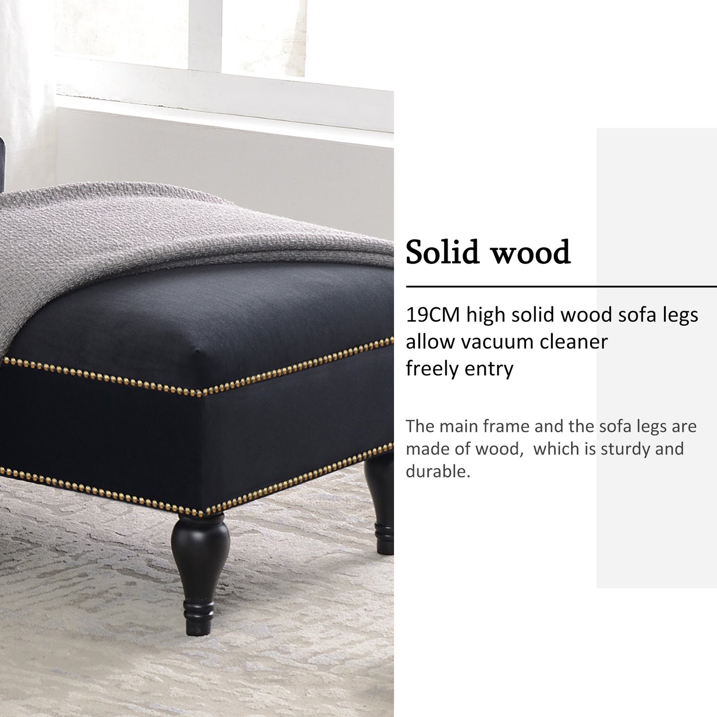 [New+Video] 58''Velvet Chaise Lounge,Button Tufted Right Arm Facing Lounge Chair with Nailhead Trim & Solid Wood Legs for Living Room or Office,Sleeper Lounge Sofa (New style of WF284880AAB) Giga GNJ Home Home & Garden Sofa Walmart Giga https://www.cyberehub.com