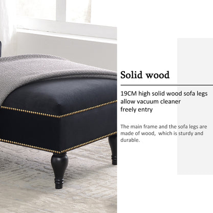 [New+Video] 58''Velvet Chaise Lounge,Button Tufted Right Arm Facing Lounge Chair with Nailhead Trim & Solid Wood Legs for Living Room or Office,Sleeper Lounge Sofa (New style of WF284880AAB) Giga GNJ Home Home & Garden Sofa Walmart Giga https://www.cyberehub.com