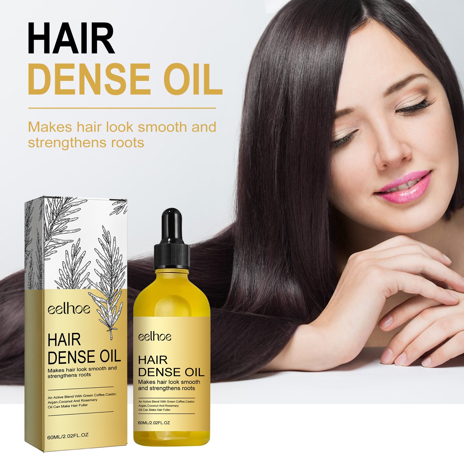 EELHOE Rosemary Hair Treatment Oil Scalp Cleansing Conditioning Volumizing Smoothing Repair Dry Frizzy Hair Conditioning Hair Treatment Oil Health Beauty CJ USa USPS Muqe https://www.cyberehub.com