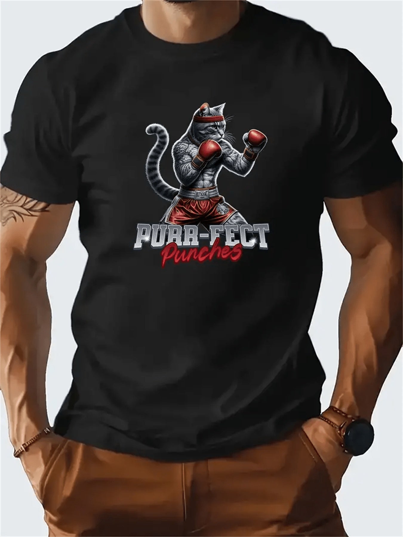 Men's Creative Tops, Casual Short Sleeved Round Neck T-shirts, Summer Outdoor Men's Clothing Apparel/Shirt/Graphic Shirt SNULLO https://www.cyberehub.com