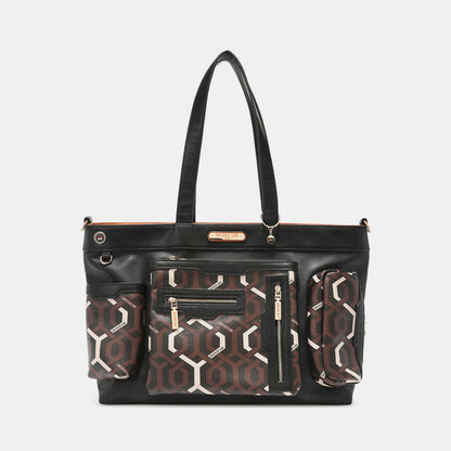 Nicole Lee USA Geometric Pattern Large Handbag Bag Bag Nicole Lee USA Ship from USA Women Trendsi https://www.cyberehub.com