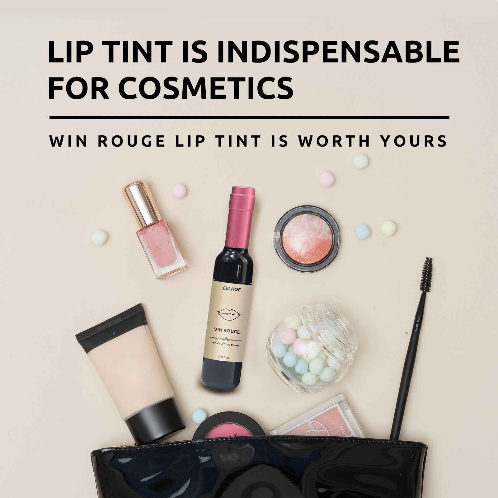 Vin Rouge Lip Tint, Non-Stick Cup Color Development Portable Waterproof Non-Fading Moisturizing Red Wine Bottle Lip Glaze Health Eprolo https://www.cyberehub.com