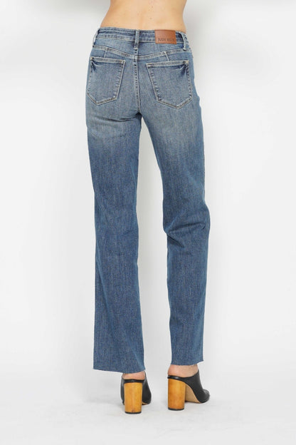 Judy Blue Full Size Tummy Control Straight Jeans Bottoms Bottoms Clothing Judy Blue Ship from USA Women Trendsi https://www.cyberehub.com