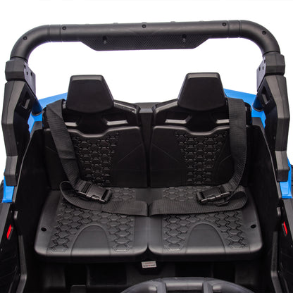 24V Two-Seater Kids Ride On UTV W/Parents Remote Control,Four-Wheel Suspension,Slow Start,Large wheel design,Anti-collision bar,Storage space,Music,USB,Bluetooth,Volume control,LED lights for Kids 3+. Giga Kids Out of stock Toys Giga https://www.cyberehub.com