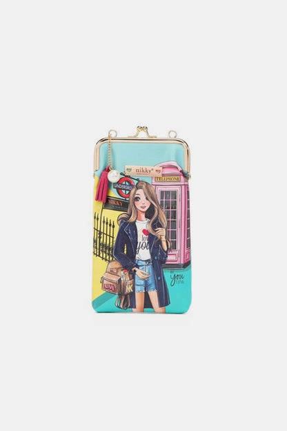 Nicole Lee USA Printed Kisslock Phone and Sunglass Purse Miss Your Call One Size Nicole Lee USA Ship from USA TikTok USA Trendsi https://www.cyberehub.com