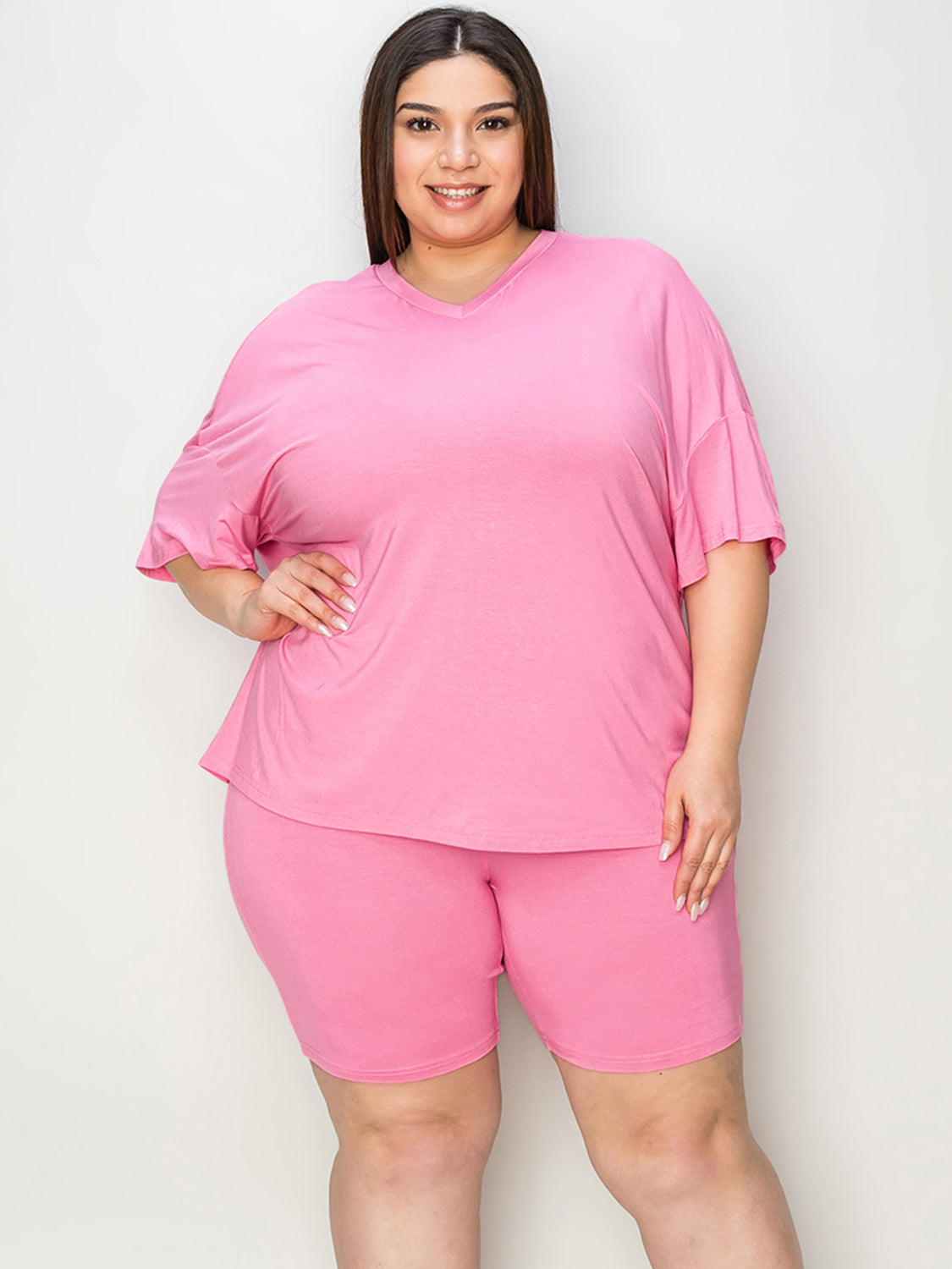 Basic Bae Full Size V-Neck Drop Shoulder T-Shirt and Shorts Set Apparel/Tops Basic Bae Ship from USA TikTok Tops Trendsi USPS Walmart Walmart Apparel Trendsi https://www.cyberehub.com