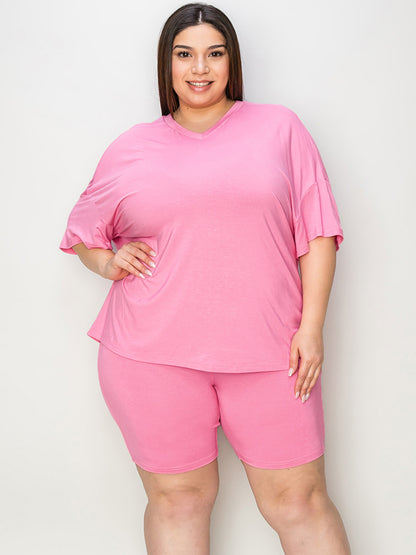 Basic Bae Full Size V-Neck Drop Shoulder T-Shirt and Shorts Set Apparel/Tops Basic Bae Ship from USA TikTok Tops Trendsi USPS Walmart Walmart Apparel Trendsi https://www.cyberehub.com