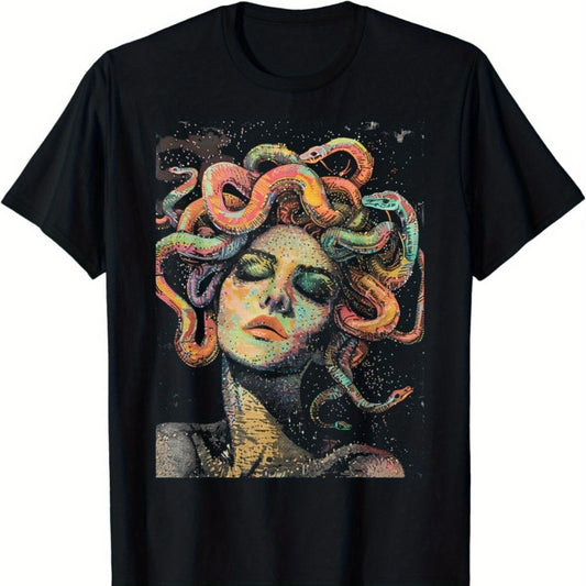 Medusa Greek Mythology Graphic Art Gift T-shirt Apparel/Shirt/Graphic Shirt SNULLO https://www.cyberehub.com