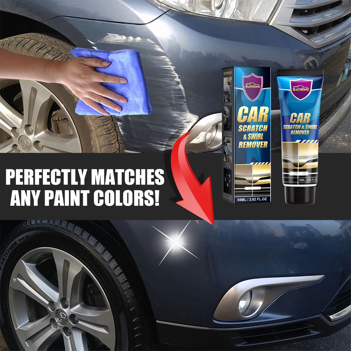 Rayhong Car Scratch Repair Cream, Car Maintenance Refurbishment Paint Scratches Scratches Polishing Paint Repair Paste Automotive Eprolo https://www.cyberehub.com