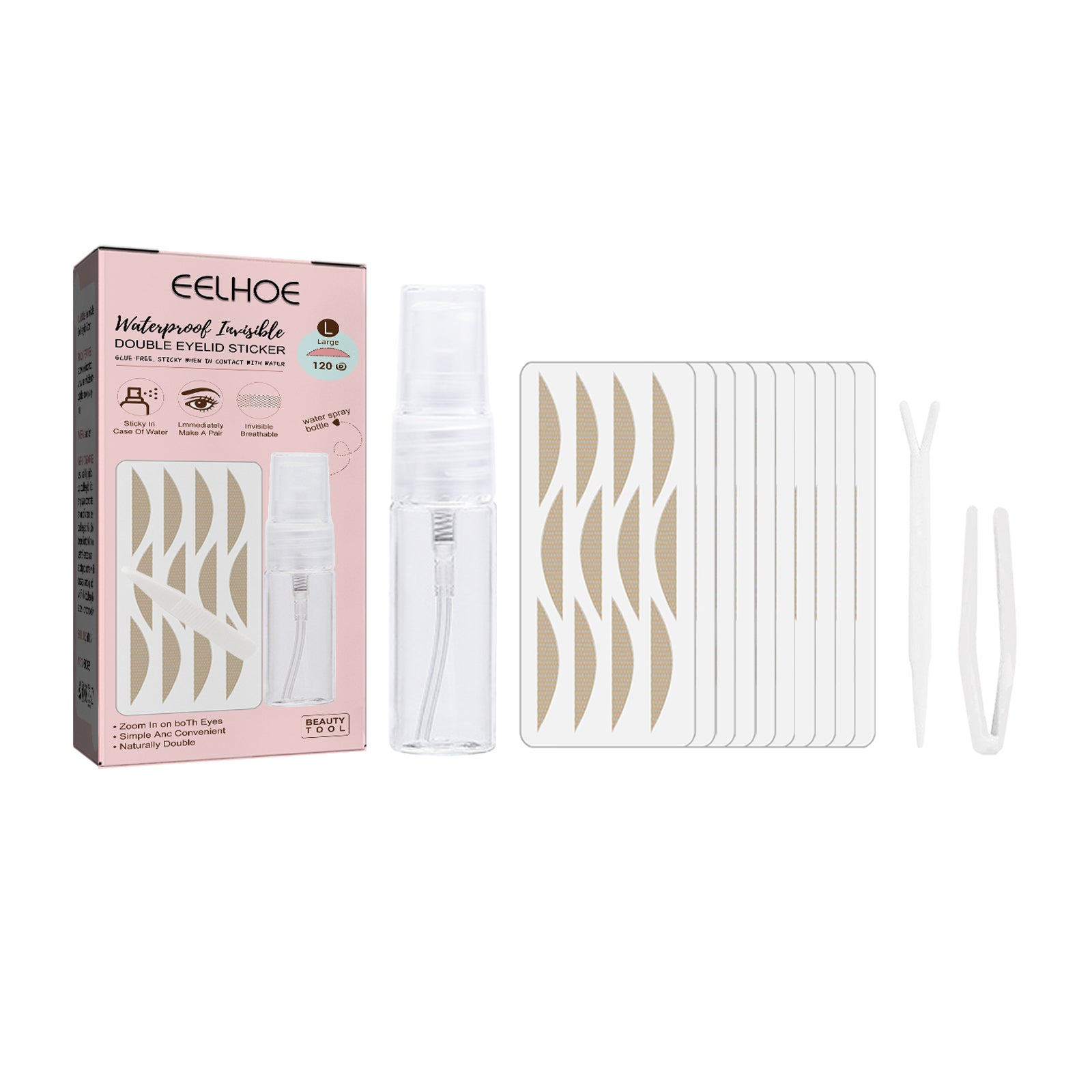 Lace Non-trace Double Eyelid Tape, Natural Non-trace Non-glue Lace Double Eyelid Tape default title Health Eprolo https://www.cyberehub.com