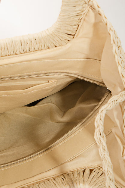 Fame Color Block Double-Use Braided Tote Bag Fame Accessories Ship from USA TikTok USA Trendsi https://www.cyberehub.com