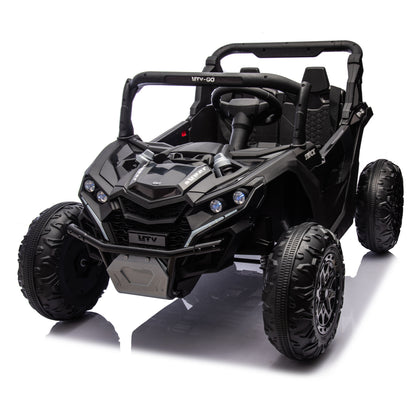 24V Two-Seater Kids Ride On UTV W/Parents Remote Control,Four-Wheel Suspension,Slow Start,Large wheel design,Anti-collision bar,Storage space,Music,USB,Bluetooth,Volume control,LED lights for Kids 3+. Giga Kids Toys Giga https://www.cyberehub.com