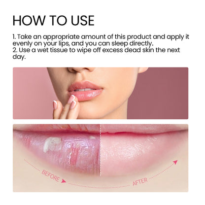 Lip Sleeping Mask, Moisturizing Gently Exfoliating Dead Skin Plump Smooth Lip Mask Health Eprolo https://www.cyberehub.com