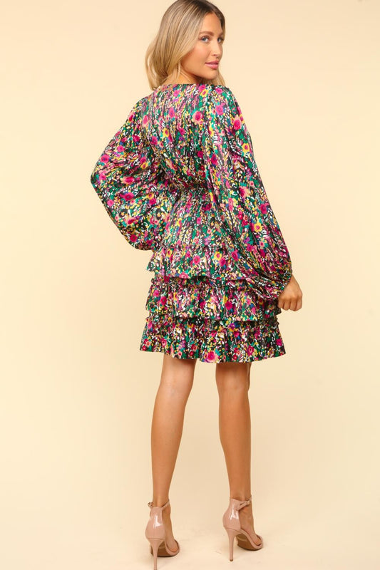 Haptics V-Neck Satin Floral Layered Dress Apparel/Dress Dress Haptics Ship from USA TikTok Trendsi USPS Walmart Walmart Apparel Trendsi https://www.cyberehub.com