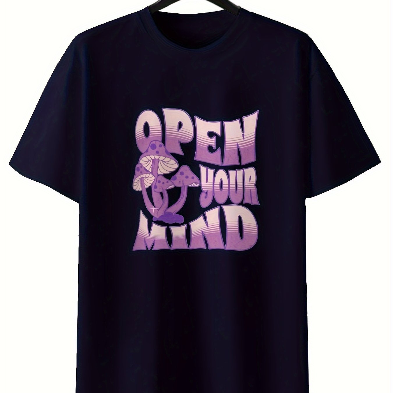 Round Neck Printed T-shirt Casual Short Sleeved Top For Spring And Summer, Personalized And Comfortable For Both Men And Women Navy Blue Apparel/Shirt/Graphic Shirt SNULLO https://www.cyberehub.com