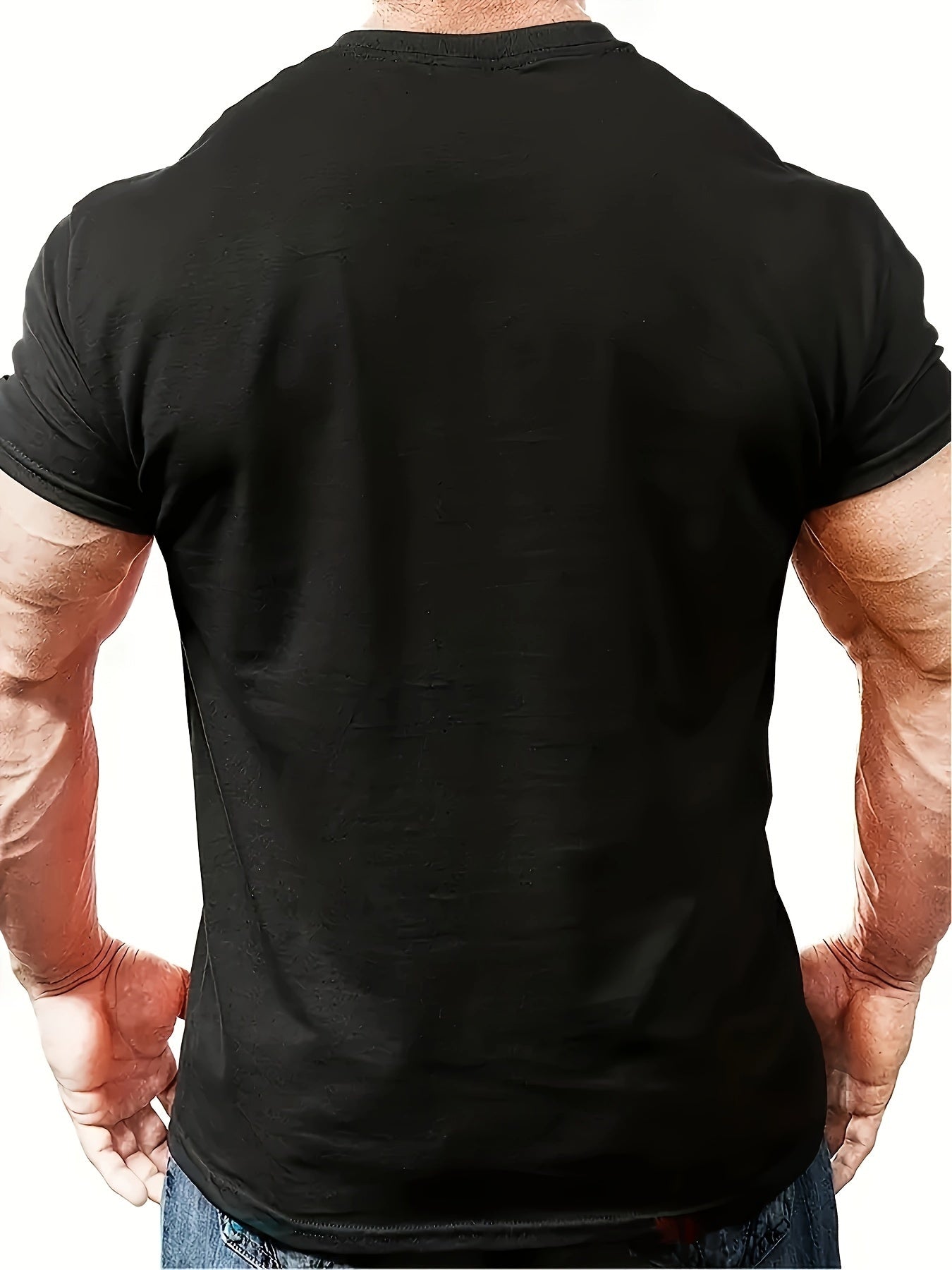 Fridan Skull Print Fashion T-shirt, Round Neck Short Sleeved Top, Patterned T-shirt For Men's Summer Clothing, Men's Matching Apparel/Shirt/Graphic Shirt SNULLO https://www.cyberehub.com