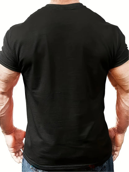 Fridan Skull Print Fashion T-shirt, Round Neck Short Sleeved Top, Patterned T-shirt For Men's Summer Clothing, Men's Matching Apparel/Shirt/Graphic Shirt SNULLO https://www.cyberehub.com