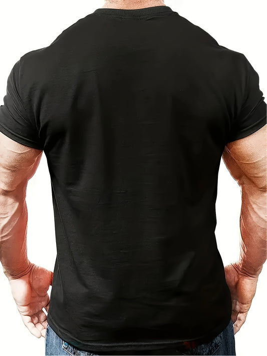 Fridan Skull Print Fashion T-shirt, Round Neck Short Sleeved Top, Patterned T-shirt For Men's Summer Clothing, Men's Matching Apparel/Shirt/Graphic Shirt SNULLO https://www.cyberehub.com
