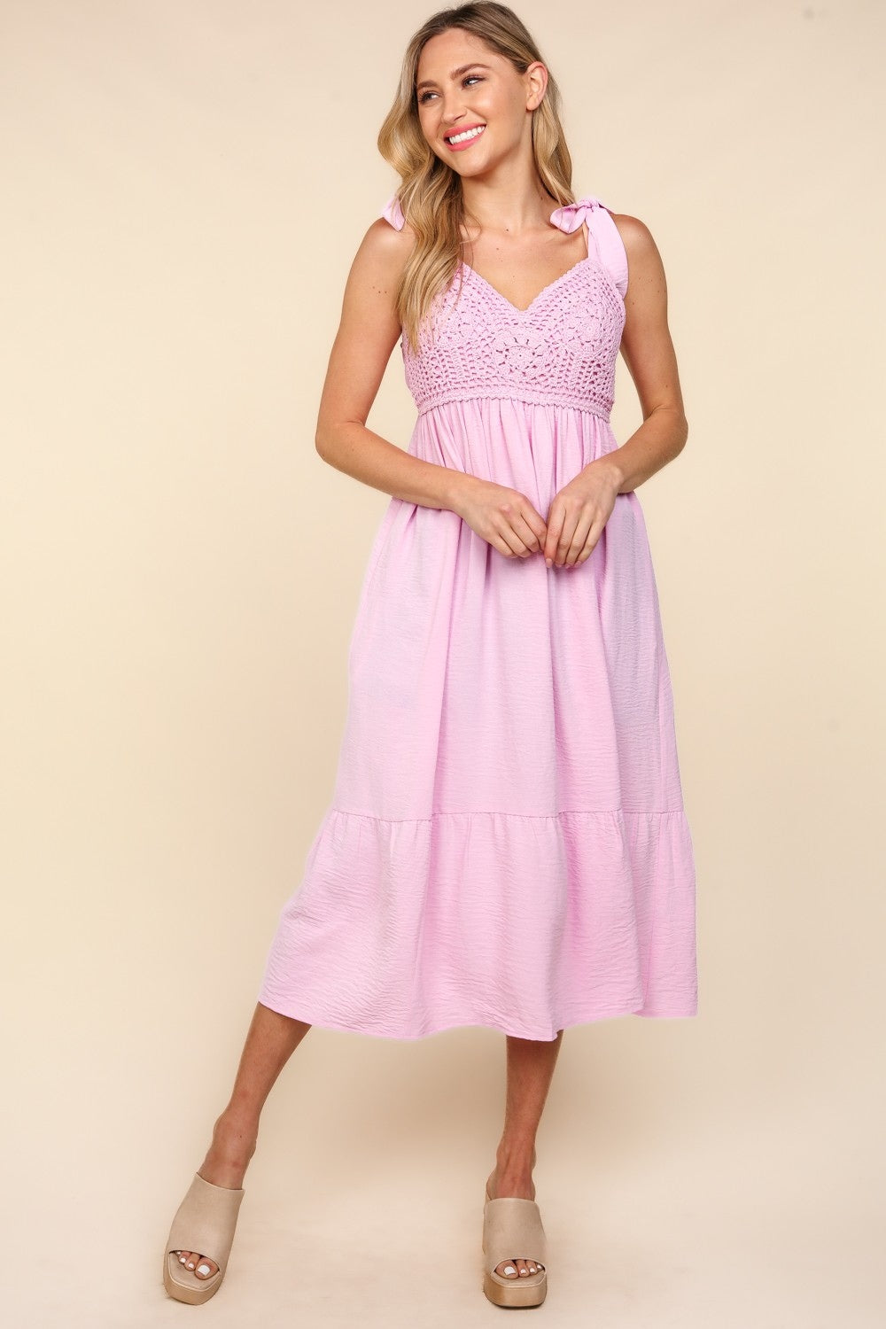 Haptics Crochet Lace Ruffle Hem Cami Midi Dress Apparel/Dress Dress Haptics Ship from USA TikTok Trendsi USPS Walmart Walmart Apparel Trendsi https://www.cyberehub.com