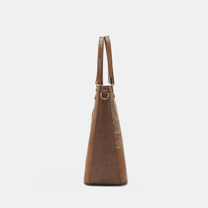 Nicole Lee USA Metallic Stitching Embroidery Inlaid Rhinestone Tote Bag Nicole Lee USA Ship from USA TikTok USA Trendsi https://www.cyberehub.com
