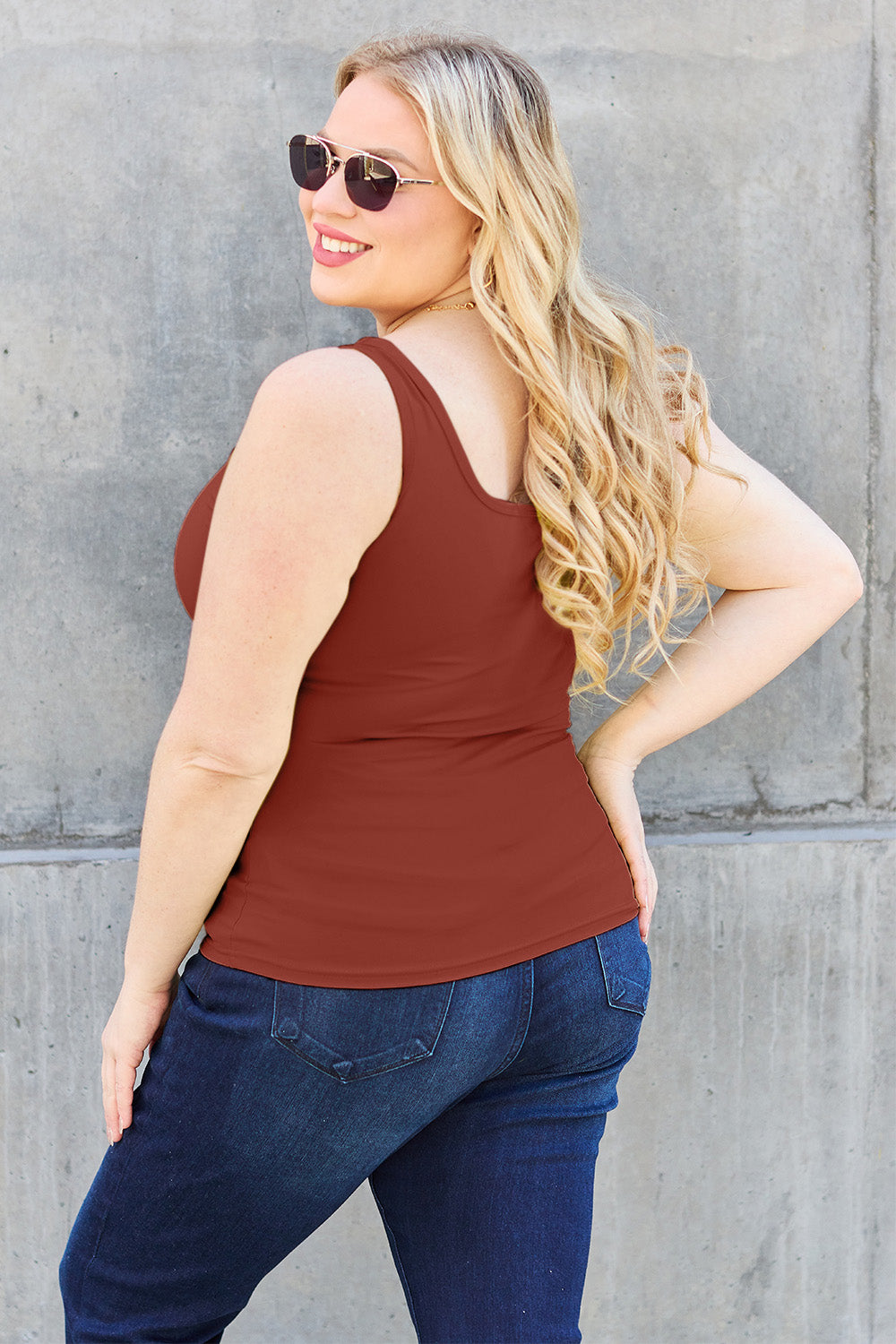 Basic Bae Full Size Square Neck Wide Strap Tank Apparel/Tops Basic Bae Ship from USA TikTok Tops Trendsi USPS Walmart Walmart Apparel Trendsi https://www.cyberehub.com