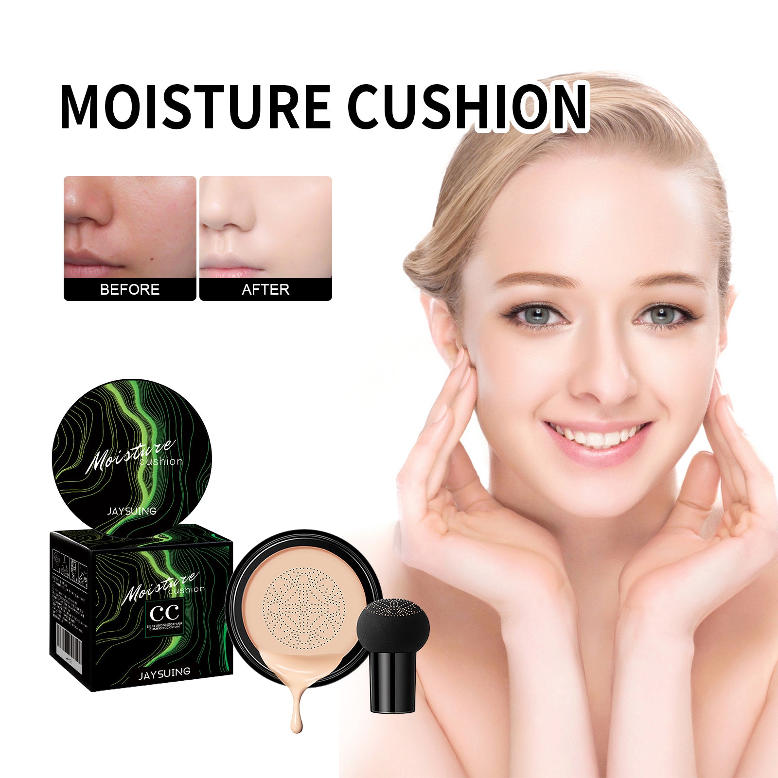 Jaysuing Mushroom Head Air Cushion, Concealer Natural Moisturizing, Brightening And Long-lasting Foundation Health Eprolo https://www.cyberehub.com