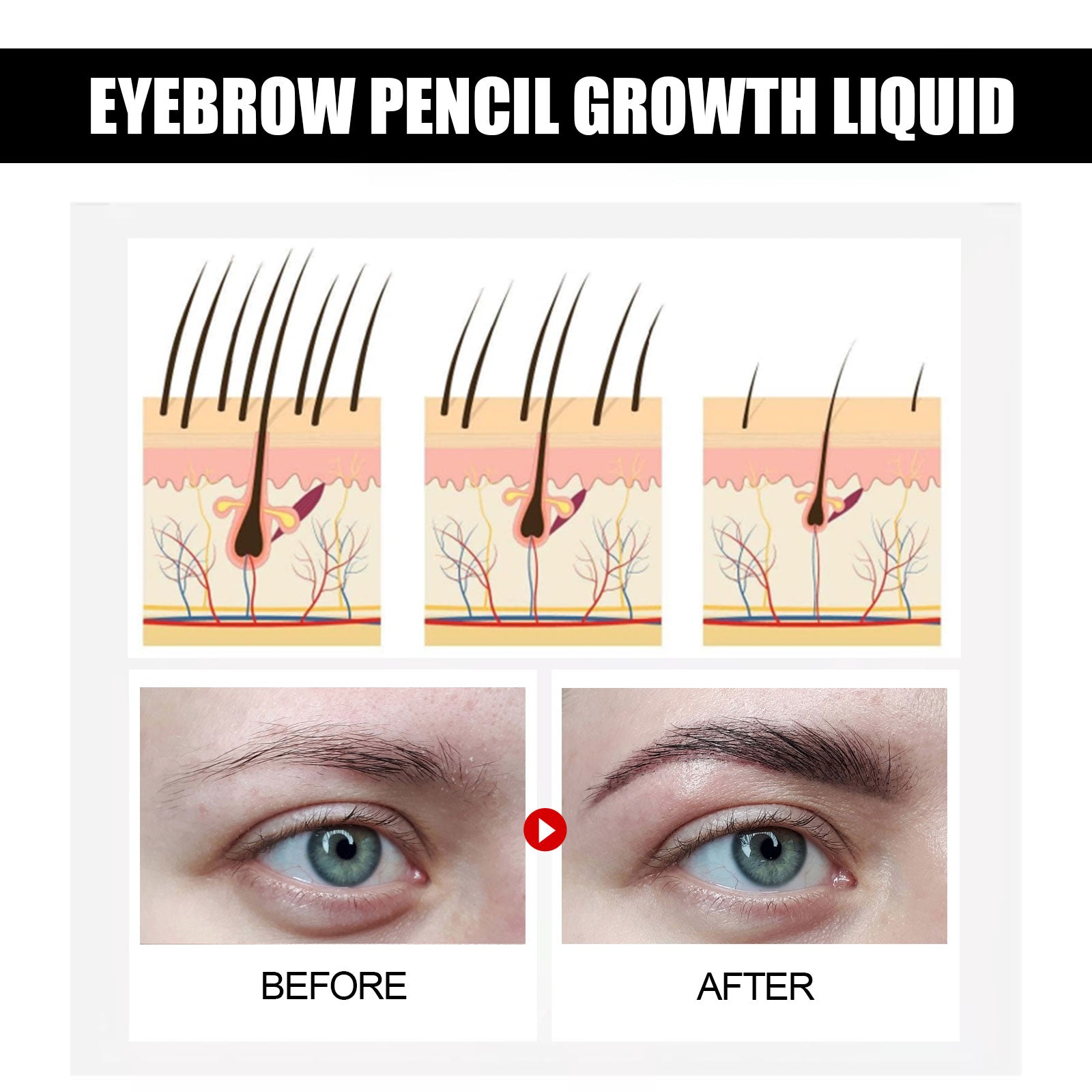 Eyebrow Liquid Dark Thick Natural Oil Eyebrow Repair Mild Moisturizing Treatment Health Eprolo https://www.cyberehub.com