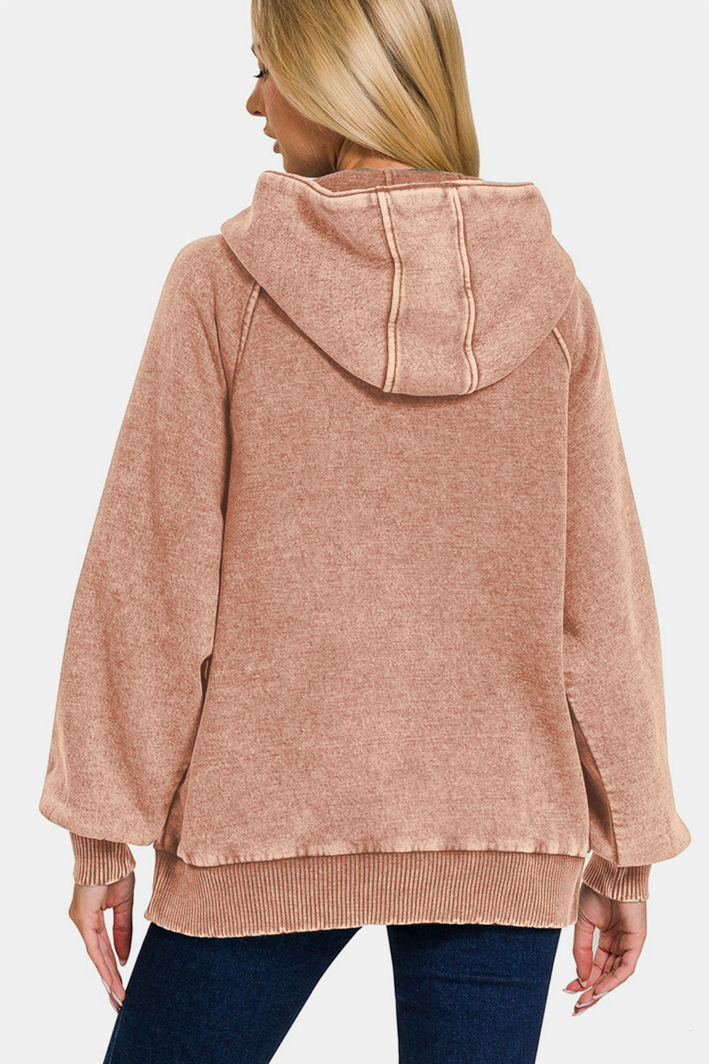 Zenana Acid Wash Fleece Kangaroo Hoodie Apparel/Tops Ship from USA TikTok Tops Trendsi USPS Walmart Walmart Apparel Zenana Trendsi https://www.cyberehub.com